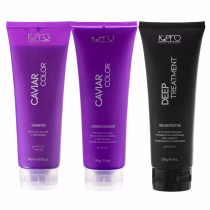 Imagem do produto Kit K.Pro Caviar - Shampoo & Condicionador 240ml + Deep Reconstrutor 230g