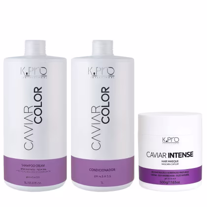 Imagem do produto Kit K.Pro Caviar - Shampoo Cream 1L & Condicionador 1Kg & Máscara Intense 500g