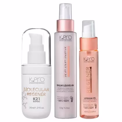 Imagem do produto Kit K.Pro Regenér - Balm 120ml + Óleo 60ml + K21 30ml