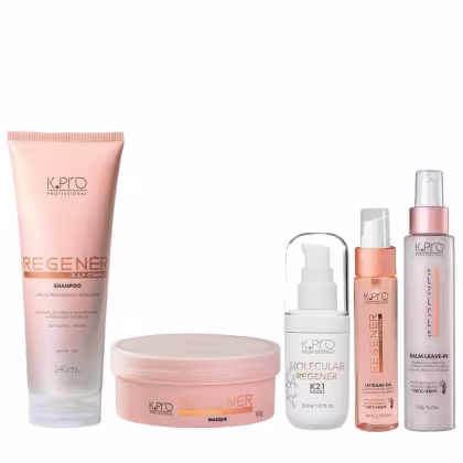 Imagem do produto Kit K.Pro Regenér - Shampoo 240ml + Máscara 165g + Óleo 60ml + Balm 120ml + K21 30ml