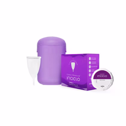 Imagem do produto Kit Coletor Menstrual Inciclo  + Cápsula Esterilizadora + Sabonete Íntimo - B (20 a 29 anos e sem filhos)