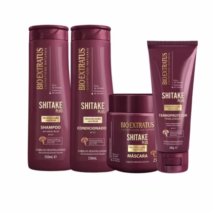 Imagem do produto Kit Shitake Shampoo Cond 350ml Máscara 250g Finalizador 200g