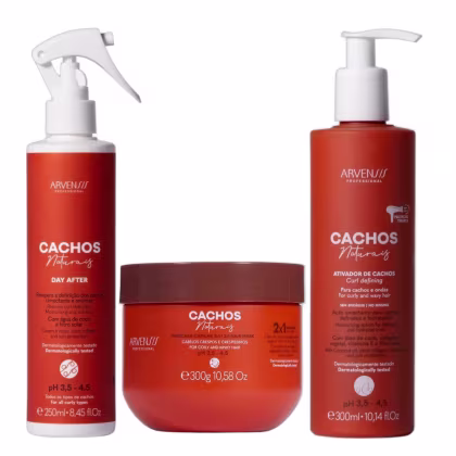 Imagem do produto Kit Arvensis Professional Cachos Naturais - Ativador de Cachos 300ml + Day After 250ml + Máscara 2x1 300g