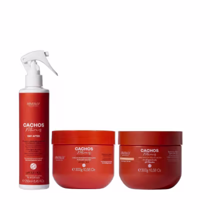 Imagem do produto Kit Arvensis Professional Cachos Naturais - Day After 250ml + Máscara 300g + Geleia Ativadora Suave Fixação 300g