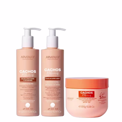Imagem do produto Kit Arvensis Cachos Naturais Light - Geleia Umectante 300ml + Leave-In 300ml + Máscara 2x1 300g
