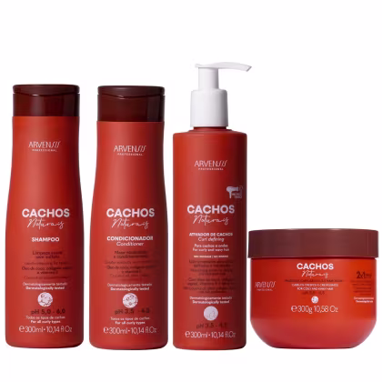 Imagem do produto Kit Arvensis Cachos Naturais - Shampoo & Condicionador 300ml + Ativador 300ml + Máscara 2x1 300g