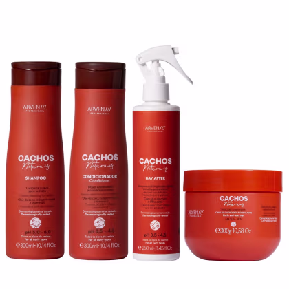 Imagem do produto Kit Arvensis Cachos Naturais - Shampoo & Condicionador 300ml + Day After 250ml + Máscara 300g