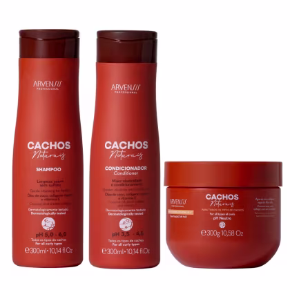 Imagem do produto Kit Arvensis Professional Cachos Naturais - Shampoo & Condicionador 300ml + Geleia Suave Fixação 300g
