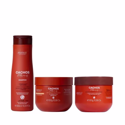 Imagem do produto Kit Arvensis Professional Cachos Naturais - Shampoo 300ml + Geleia Suave Fixação 300g + Máscara 2x1 300g