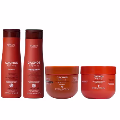 Imagem do produto Kit Arvensis Professional Cachos Naturais - Shampoo & Condicionador 300ml + Geleia Alta Fixação 300g + Máscara 300g