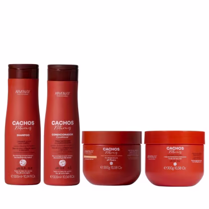 Imagem do produto Kit Arvensis Professional Cachos Naturais - Shampoo & Condicionador 300ml + Máscara 300g + Geleia Suave Fixação 300g