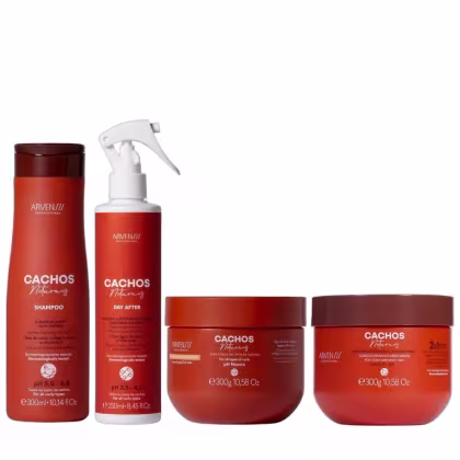 Imagem do produto Kit Arvensis Professional Cachos Naturais - Shampoo 300ml + Day After 250ml + Geleia Suave 300g + Máscara 2x1 300g