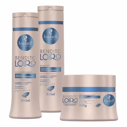 Imagem do produto Haskell Kit Bendito Loiro SHA COND MASC Produtos 300