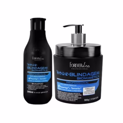 Imagem do produto Kit Shampoo e Máscara Blindagem Capilar - Forever Liss