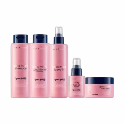 Imagem do produto Kit Braé Stages by Bruna Tavares Gloss Hydra - Shampoo & Condicionador 250ml + Leave-In 200ml + Máscara 200g + Óleo 60ml