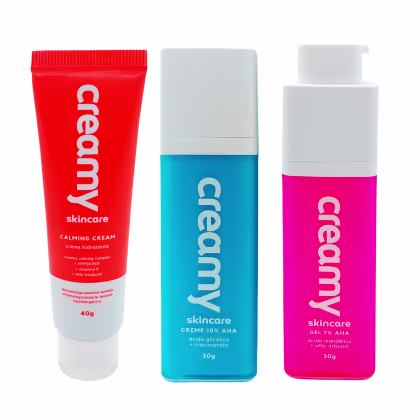 Imagem do produto Kit Creamy Calming Cream + Àcido Glicólico + Àcido Mandélico