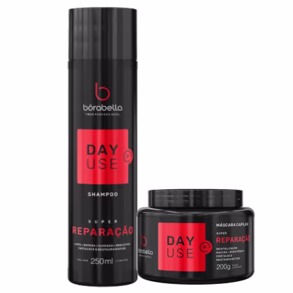 Imagem do produto Borabella Kit Day Use Super Reparação Shampoo e Máscara