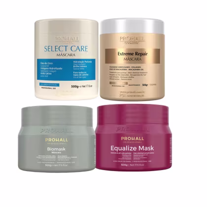 Imagem do produto Kit 4 Máscaras 500g – Biomask, Extreme Repair, Equalize e Select Care