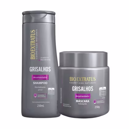 Imagem do produto Kit Grisalhos Shampoo e Máscara  Bio Extratus