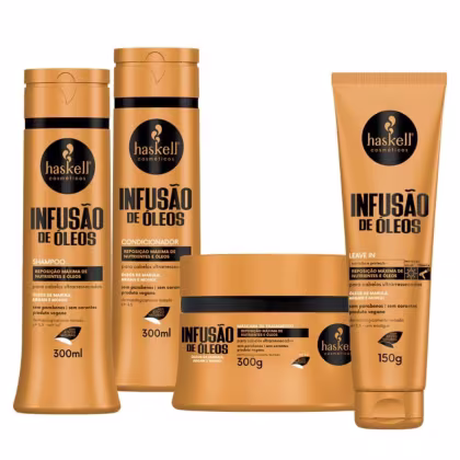 Imagem do produto Kit Infusão de Óleos Shampoo + Cond + Máscara 300ml + Leave In 150g