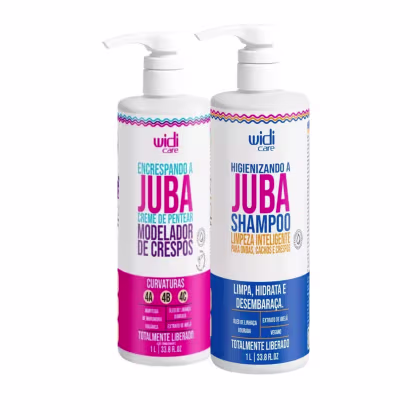 Imagem do produto KIT Widi Care - Juba Shampoo + Juba Condicionador Hidro-Nutritivo + Encrespando 1L