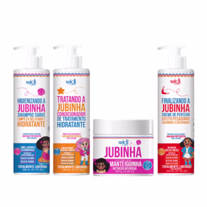 Imagem do produto Kit Widi Care Jubinha - Shampoo + Condicionador + Máscara + Creme de Pentear Pesadinho