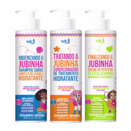Imagem do produto Kit Widi Care Jubinha - Shampoo + Condicionador + Creme de Pentear Levinho