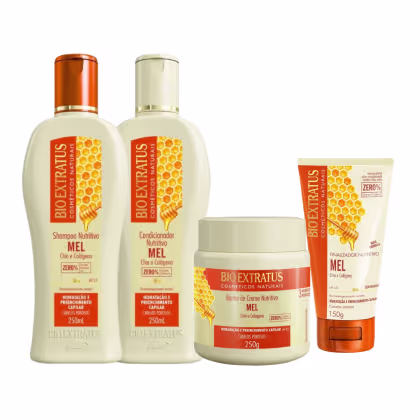 Imagem do produto Kit Mel Shampoo, Condicionador e Banho de Creme 250 Finalizador 150
