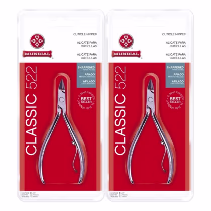 Imagem do produto Kit Mundial Alicate de Cutícula Classic 522 2un