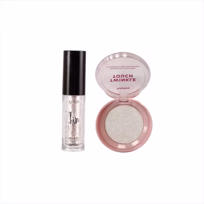 Imagem do produto Kit Ruby Rose Delineador Glitter Radiant+Iluminador Ice Glow