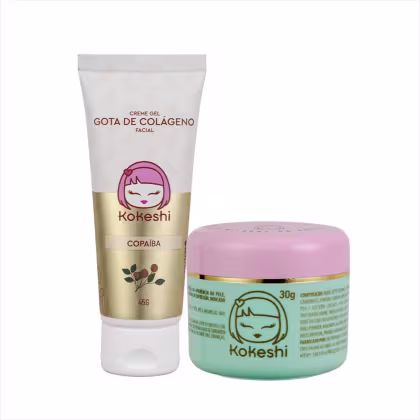 Imagem do produto Kit Kokeshi Pele de Porcelana + Creme Gel Gota De Colágeno