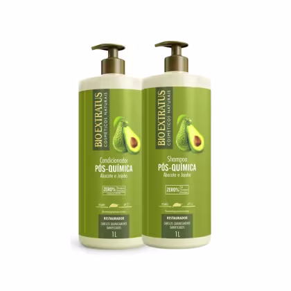 Imagem do produto Kit Pós-Química (1L) Shampoo e Condicionador Bio Extratus