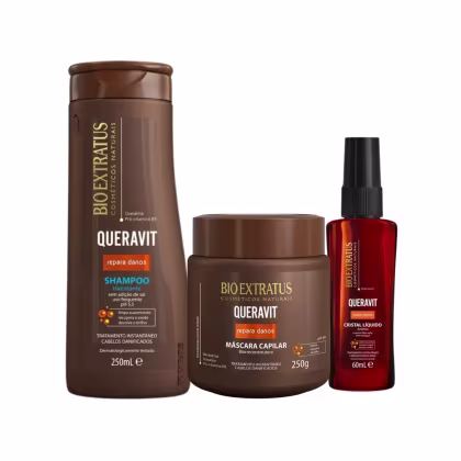Imagem do produto Kit Bio Queravit Shampoo 250ml Máscara 250g Cristal Liquido 60ml