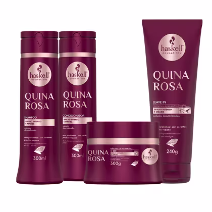 Imagem do produto Kit Haskell Quina Rosa 4 itens leav 300ml
