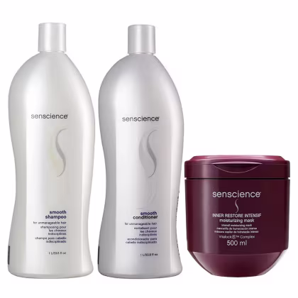 Imagem do produto Kit Senscience Smooth - Shampoo & Condicionador 1L + Inner Restore Intensif 500ml