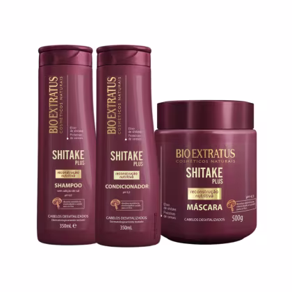 Imagem do produto Kit Shitake Shampoo Cond 350ml Máscara 500