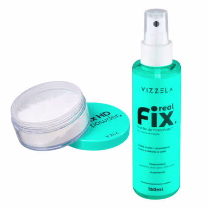 Imagem do produto Kit Vizzela Real Fix 150ml + Pó Fix HD 15g
