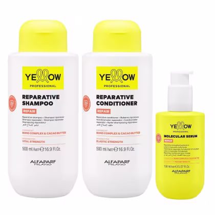 Imagem do produto Kit Yellow Repair Tratamento Reparador - Shampoo & Condicionador 500ml + Sérum Capilar 150ml