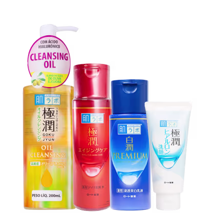 Imagem do produto Kit Hada Labo Gokujyun Alpha Shirojyun (4 Produtos)