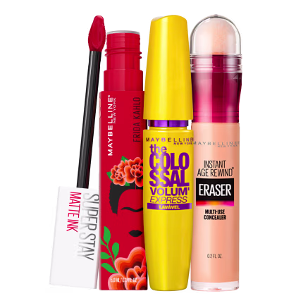 Imagem do produto Kit Maybelline The Colossal Frida Kahlo Pioneer Eraser 120 Light (3 Produtos)