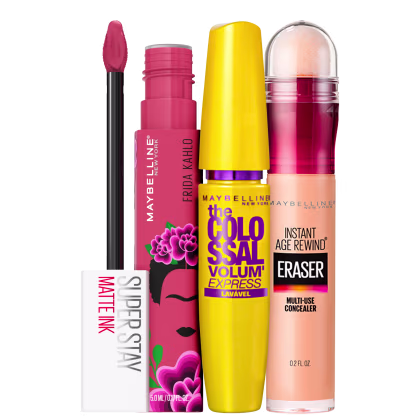 Imagem do produto Kit Maybelline The Colossal Frida Kahlo Lover Eraser 120 Light (3 Produtos)