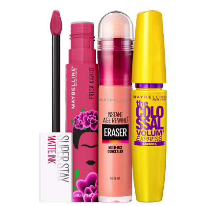 Imagem do produto Kit Maybelline The Colossal Frida Kahlo Lover Eraser 140 Honey (3 Produtos)