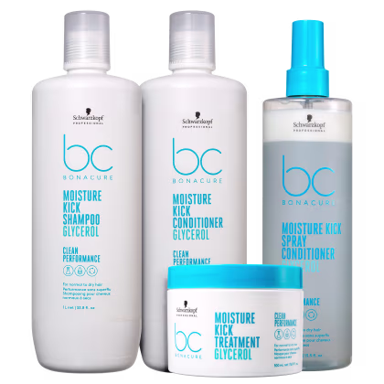 Imagem do produto Kit Schwarzkopf Professional BC Bonacure Clean Performance Moisture Kick Super (4 Produtos)