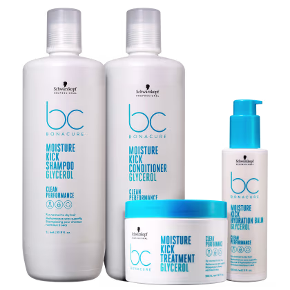 Imagem do produto Kit Schwarzkopf Professional BC Bonacure Clean Performance Moisture Kick Quarteto Hydration (4 Produtos)