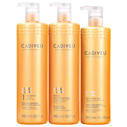 Imagem do produto Kit Cadiveu Professional Nutri Glow Salon Triplo (3 Produtos)