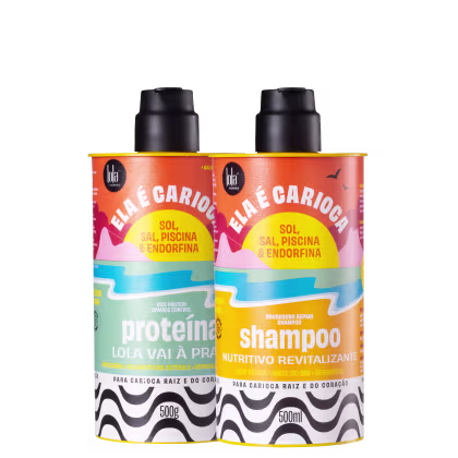 Imagem do produto Kit Lola Cosmetics Ela é Carioca Sol, Sal, Piscina & Endorfina Proteína (2 Produtos)