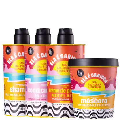Imagem do produto Kit Lola Cosmetics Ela é Carioca Sol, Sal, Piscina & Endorfina Hidronutritiva + 4ABC (4 Produtos)