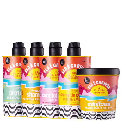 Imagem do produto Kit Lola Cosmetics Ela é Carioca Sol, Sal, Piscina & Endorfina Proteína + 3ABC (5 Produtos)