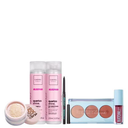 Imagem do produto Kit Beleza na Web Boca Rosa Quartzo Shine Beauty (6 Produtos)