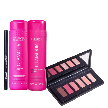 Imagem do produto Kit Beleza na Web Glamour Rubi + Make  (4 Produtos)